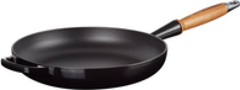 STEKEPANNE MED TREHÅNDTAG SVART 28CM