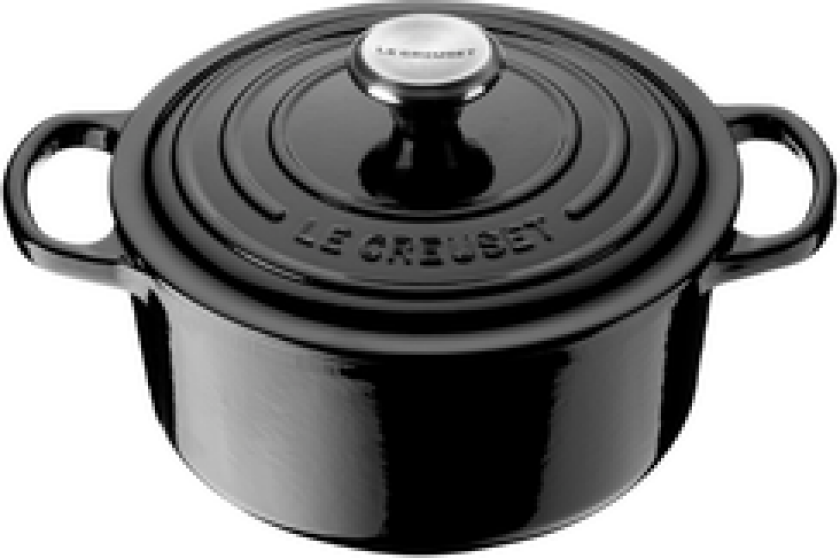 STØPEJERNSGRYTE RUND 24CM/4,2L SIGNATUR BLANK SORT