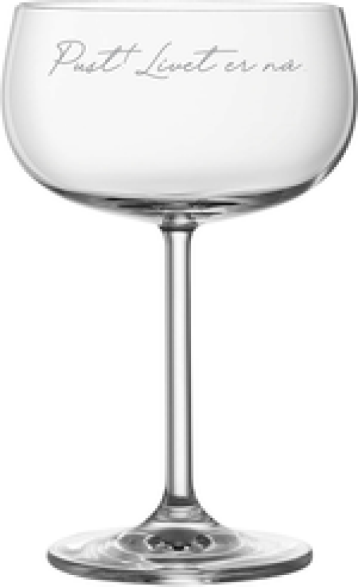 CHAMPAGNEGLASS PUST LIVET ER NÅ