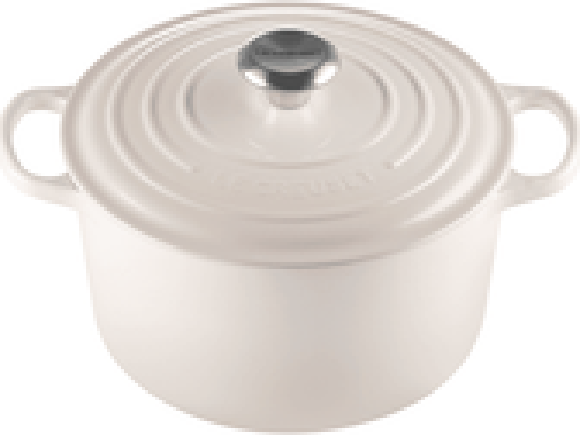 STØPEJERNSGRYTE DYP RUND 5L 24CM MERINGUE