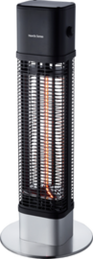 TERRASSEVARMER 1200 WATT SVART/SØLV