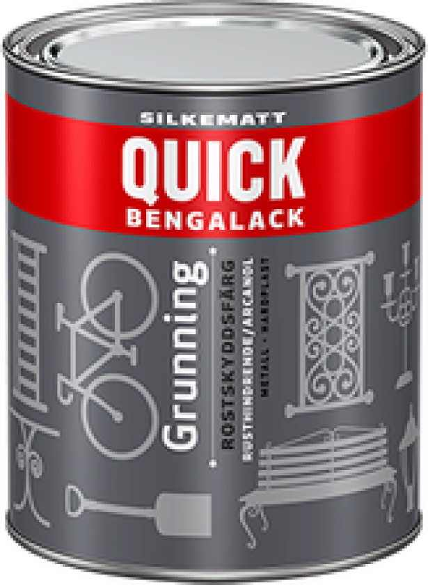 BENGALACK GRUNNING GRÅ SILKEMATT 0.75L