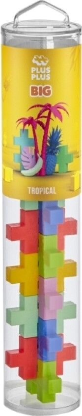 Plus-Plus Big Tropical / 15Pcs Tube