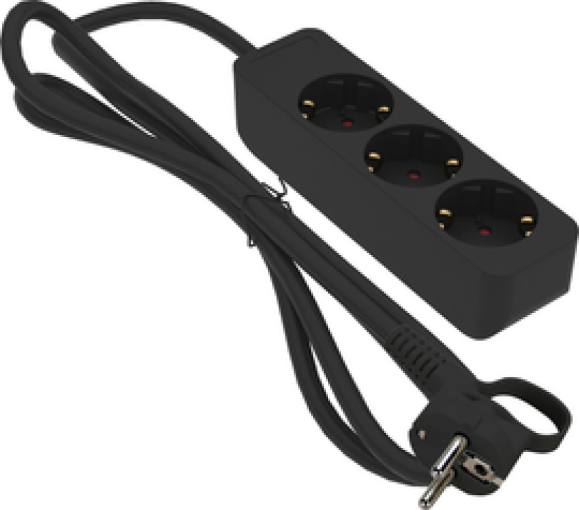 GRENUTTAK 3-VEIS JORD 3M SVART