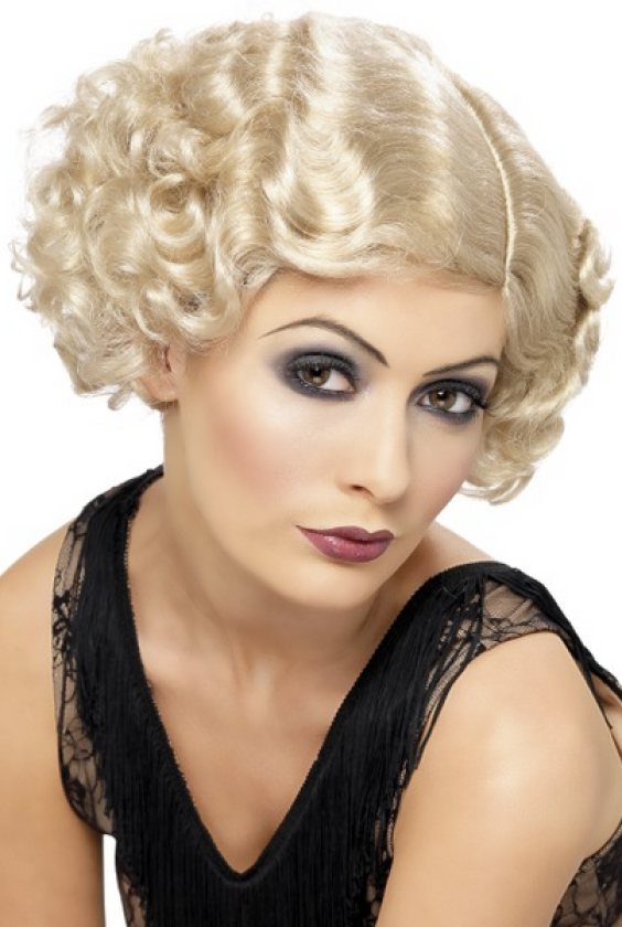 20 talls flapper kort parykk - blond