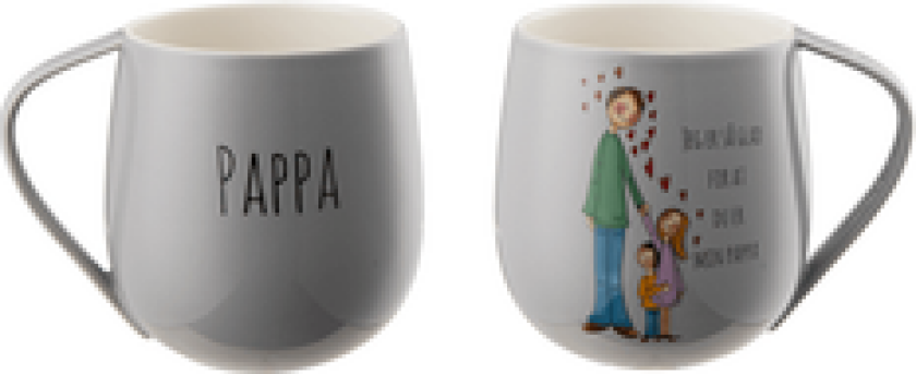 KRUS GRÅ 40CL "JEG ER SÅ GLAD FOR AT DU ER MIN PAPPA"