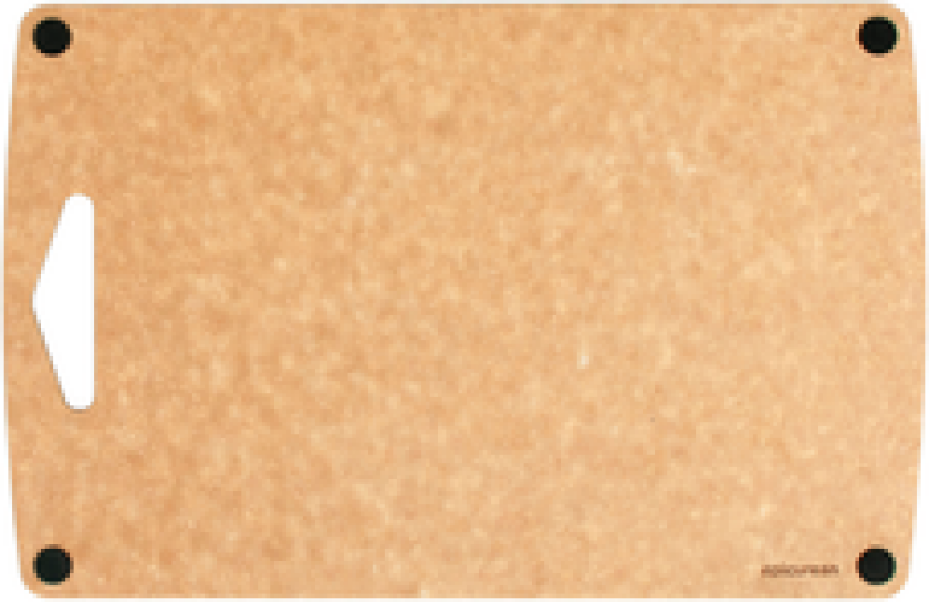 SKJÆREBRETT MED SILIKONKNOTTER NATUR 40,5X25,5CM