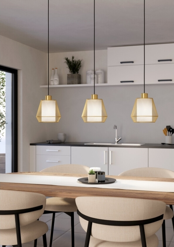 Eglo Ciudadela Langbord 3L E27 Sort/Bm