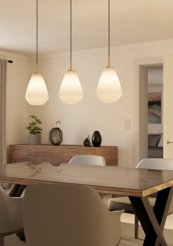 Eglo Caprarola Langbord 3L Bm/Sand