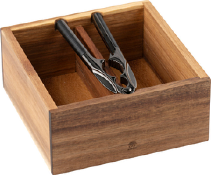 NØTTEKNEKKER MED BOKS I AKASIE