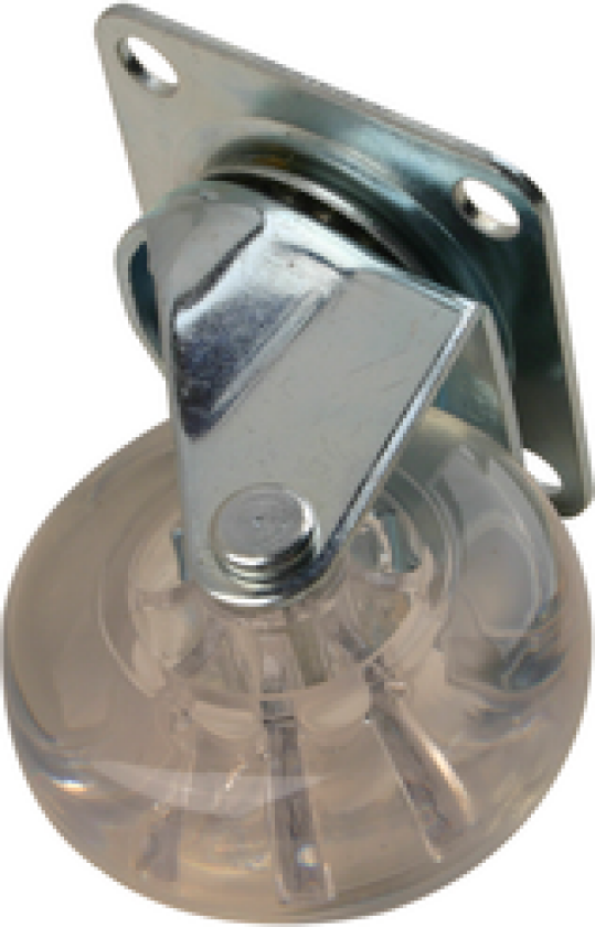 MØBELHJUL MED PLATE Ø50MM