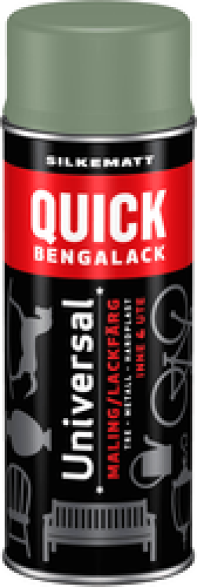 Spray Universal Silkematt Varmgrønn 6015 400ml