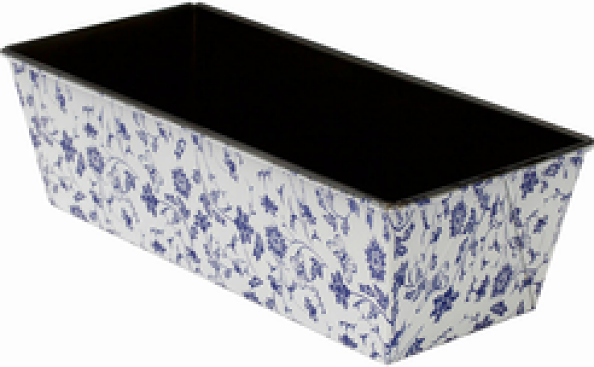 BRØDFORM MED BLÅ BLOMSTER