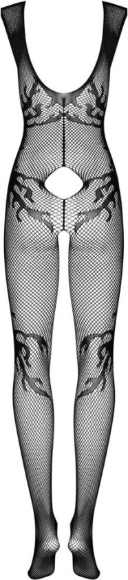 Forførende Erotisk Bodystocking med Åpent Skritt