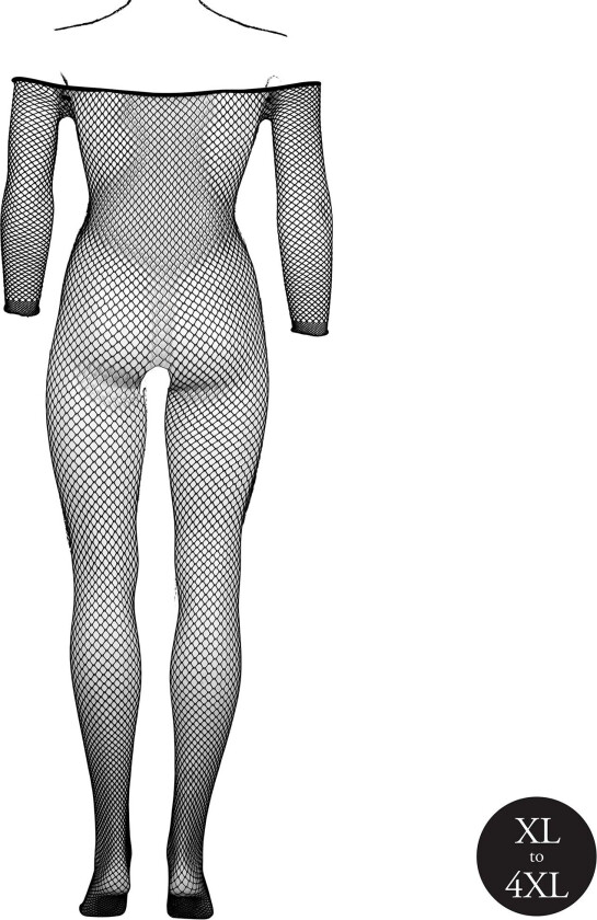 Forførende Bodystocking med Off Shoulder-design - Pluz Size