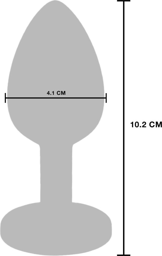 The Glider Metall plugg med vibrasjon - L