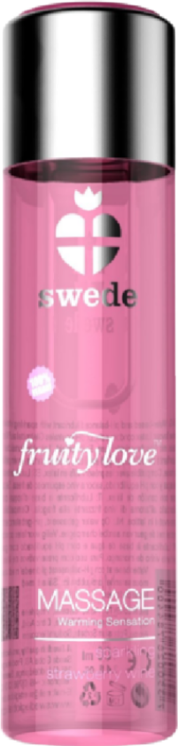 SWEDE Fruity Love Warming Effect Massage Oil Sparkling Strawberry Wine
