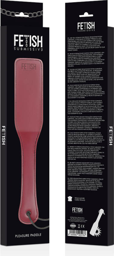 Fetish Submissive Plesure Paddle Red