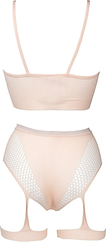 2-Piece Bra Set with Garters - One Size