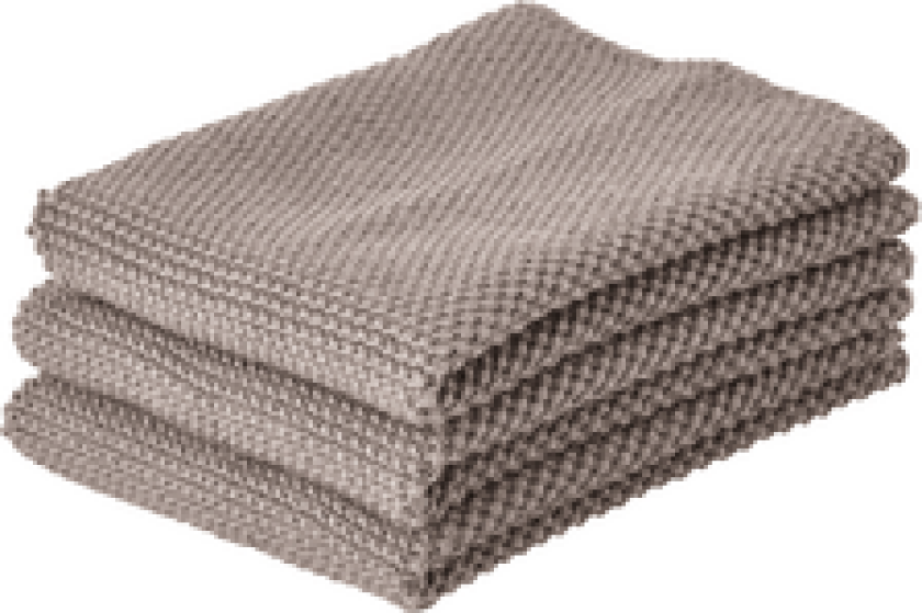 KJØKKENKLUT TAUPE BROWN 3PK