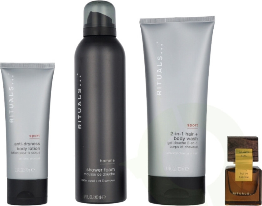 Homme Medium Set 485 ml Sport Anti-Dryness Body Lotion 70 ml/Sport 2-in-1 Shampoo & Body Wash 200 ml/Travel - L'Esse
