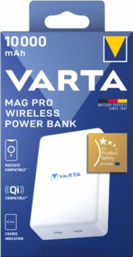 Powerbank Varta 10000Mah Wireless Magnetisk