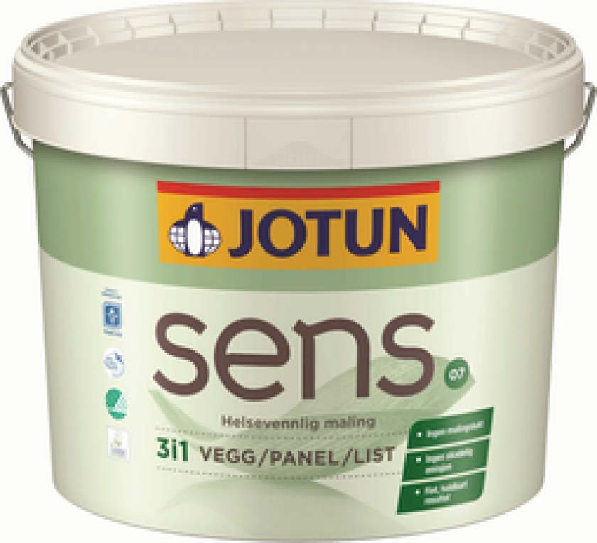 SENS VEGG/PANEL/LIST 07 HVIT-BASE 10L