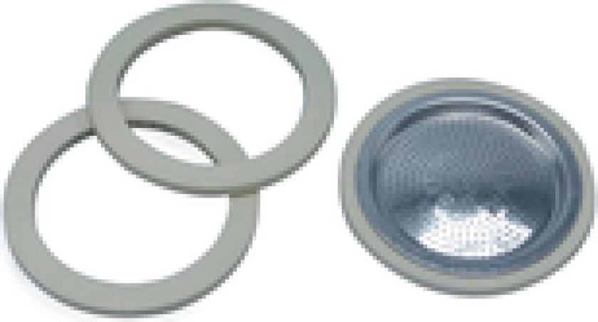 PAKNINGER 3 STK OG 1 STK FILTERPLATE TIL 3 KOPPER