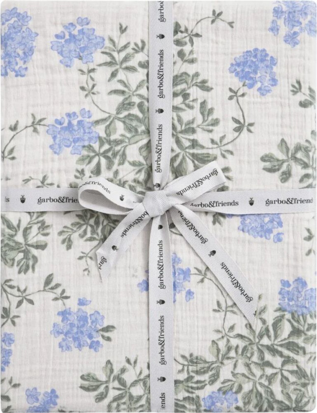 Garbo&Friends Plumbago Muslin dra-på-laken 140x200x30 cm