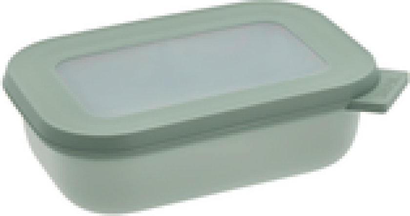 BOLLE REKTANGULÆR  MED LOKK CIRQULA 0,5L NORDIC SAGE