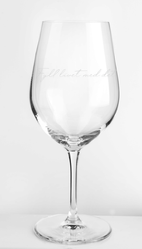 RØDVINGLASS 62CL - FYLL LIVET MED DET SOM GODT ER