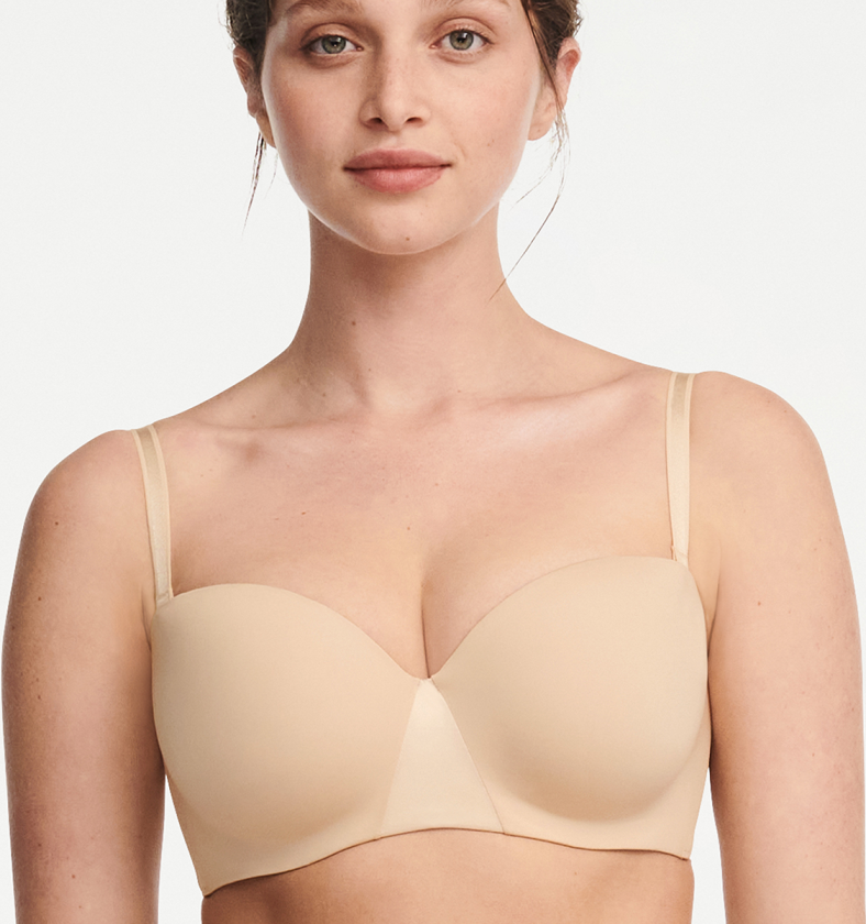 Essentiall stroppeløs BH, beige, Størrelse: 75G, Kvinner