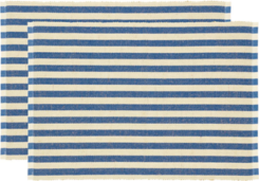 SPISEBRIKKE 33X48 2-PAK STATEMENT STRIPE BLUE