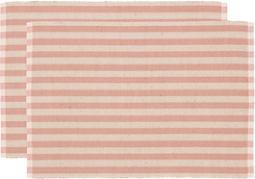 SPISEBRIKKE 33X48 2-PAK STATEMENT STRIPE ROSE