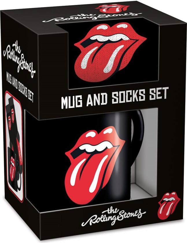 - THE ROLLING STONES (TONGUE) MUG&SOCK SET - UK 3-8 / EU 36-41