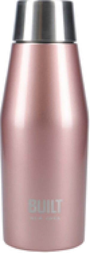 DRIKKEFLASKE ROSE GOLD MED DOBBEL VEGG 330 ML