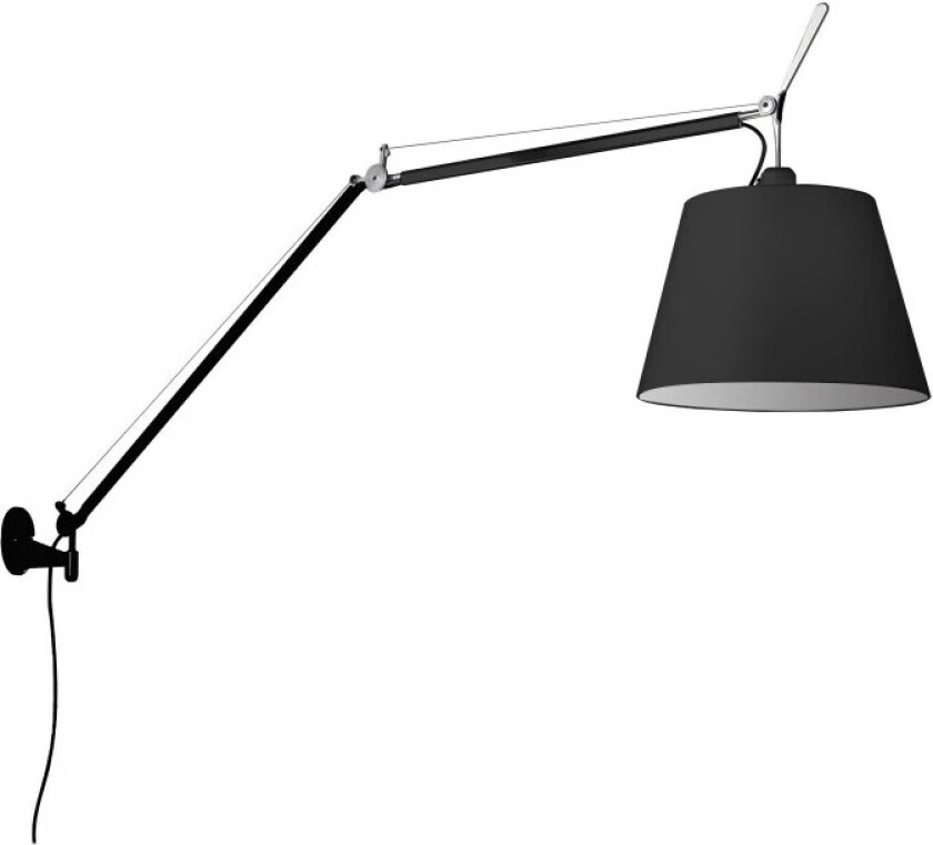 - Tolomeo Mega Vegglampe m/Dimmer Ø360 Svart
