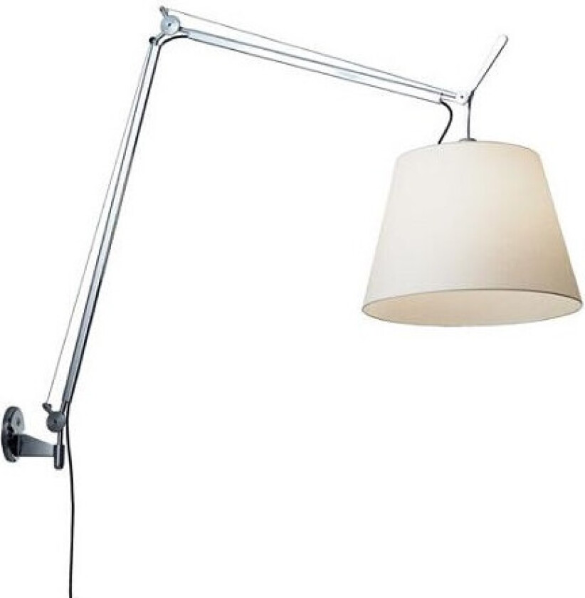 - Tolomeo Mega Vegglampe m/Dimmer Ø320 Alu/Hvit