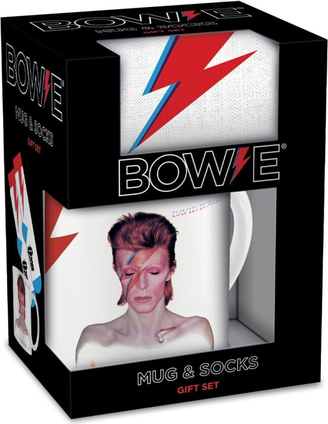 - David Bowie Mug&Sock Set - UK sizes 3-8 (EU 36-41)