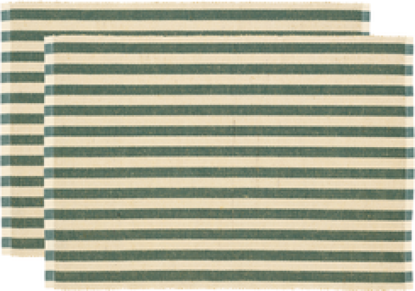 SPISEBRIKKE 33X48 2-PAK STATEMENT STRIPE GREEN