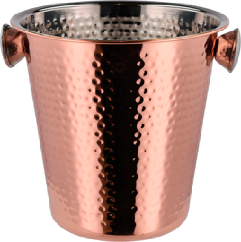 CHAMPAGNEKJØLER KOBBER/STÅL 22CM