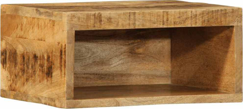 Veggmontert TV-benk 40x30x19 cm grovt heltre mangotre