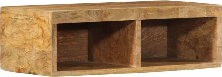 Veggmontert TV-benk 60x30x19 cm grovt heltre mangotre