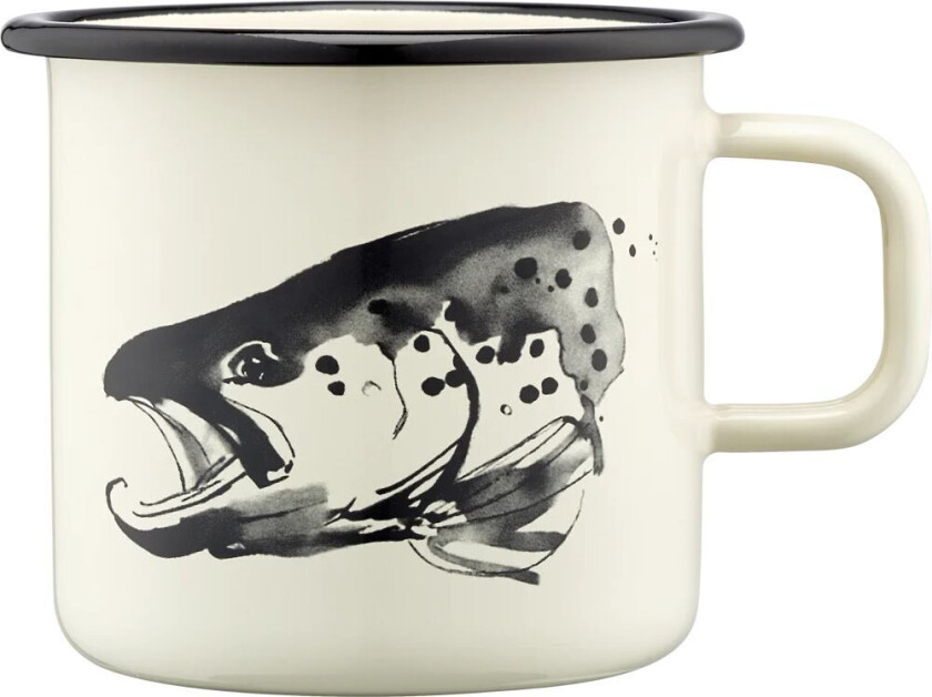 Teemu Järvi x Muurla emaljekrus 55 cl Gjedde & ørret