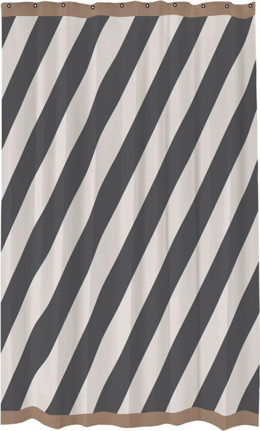 Diagonal dusjforheng 150x200 cm Dark grey