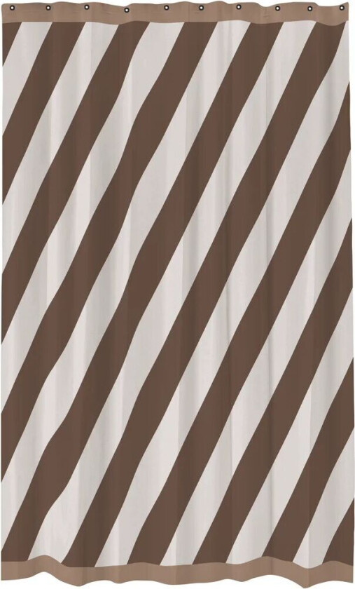 Diagonal dusjforheng 150x200 cm Chocolate