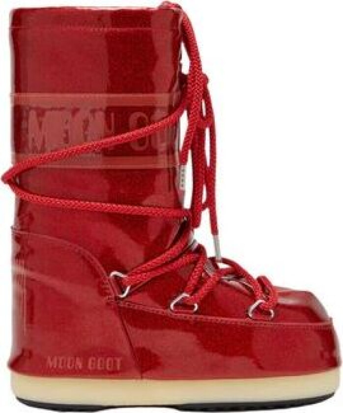 Moon Boot Icon Jr Glitter - Red 35/38