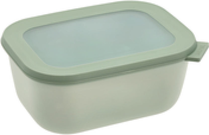 BOLLE REKTANGULÆR MED LOKK CIRQULA 1,5L NORDIC SAGE