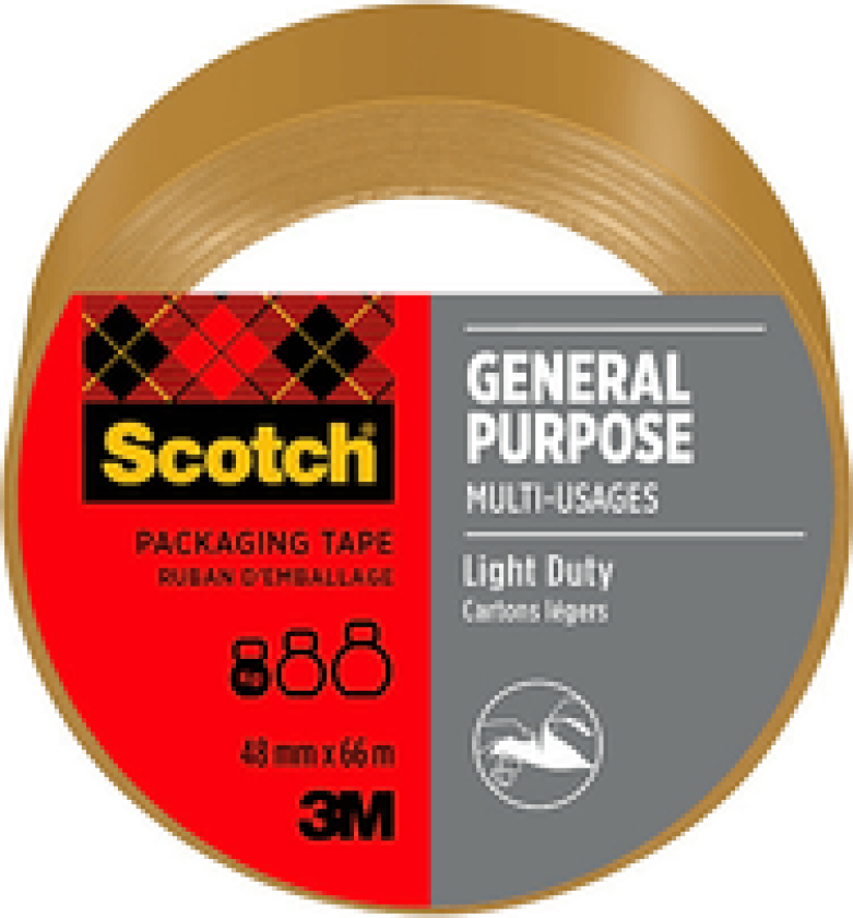 PAKKETAPE BRUN 66M 48MM