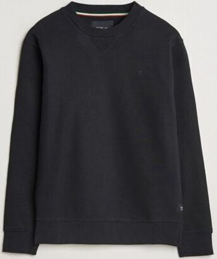 Tonal Logo Crew Neck Sweatshirt Black